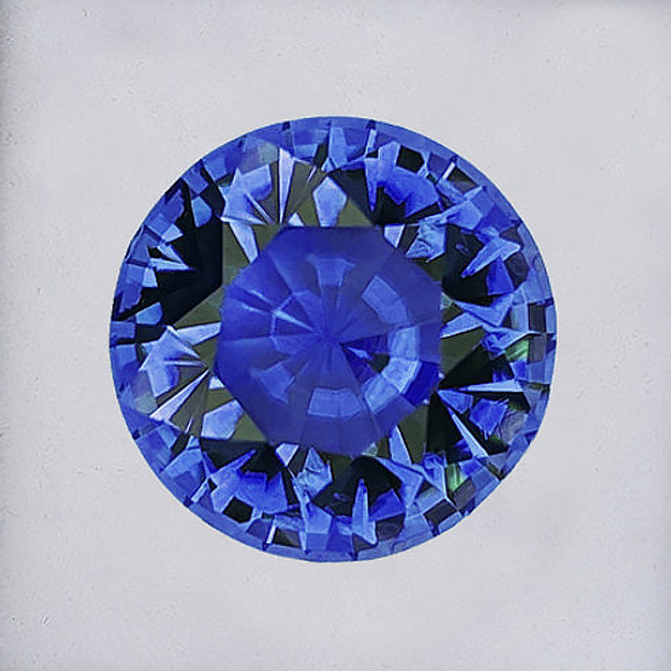 4.80 mm Round 1 piece AAA Luster Natural Brilliant Blue Sapphire [VVS]-Free Certificate