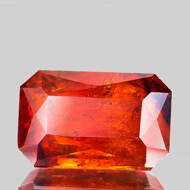 17x11 mm Octagon 20.21cts Superb Luster Natural Red Orange Sphalerite [SI]