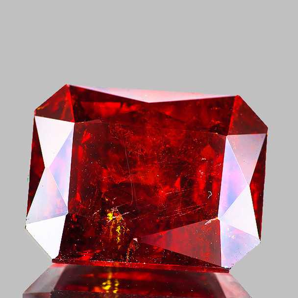 18x14 mm Octagon 22.60cts Superb Luster Natural Intense Red Sphalerite [SI]