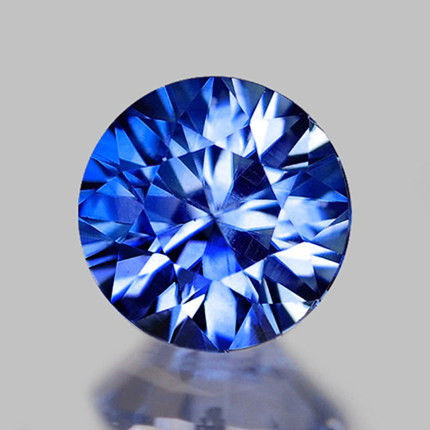 4.00 mm Round Fire Luster Natural Brilliant Intense Blue Sapphire [Flawless-VVS]