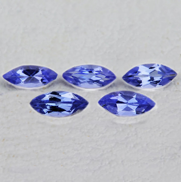 7x3.5 mm Marquise 5 pcs AAA Fire Luster Natural Purple Blue Tanzanite [Flawless-VVS]