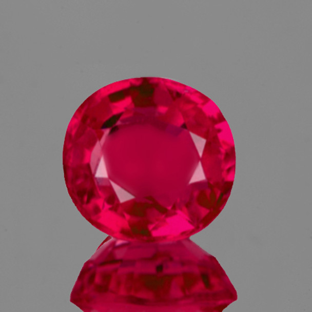 6.50 mm Round 1 Piece Top Luster Natural Red Mozambique Ruby [VVS-VS]-Top Color