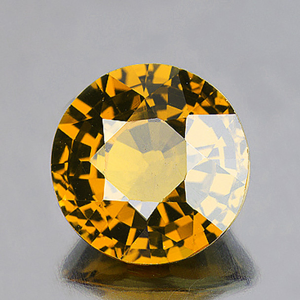 5.50 mm Round 1 piece Fire Luster Natural Intense Yellow Zircon [Flawless-VVS]