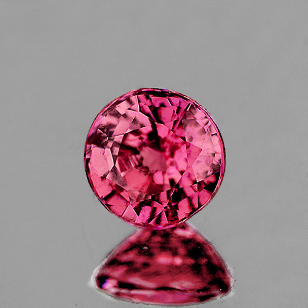 6.00 mm Round 1.06ct AAA Luster Natural Cherry Pink Rhodolite Garnet [Flawless-VVS]