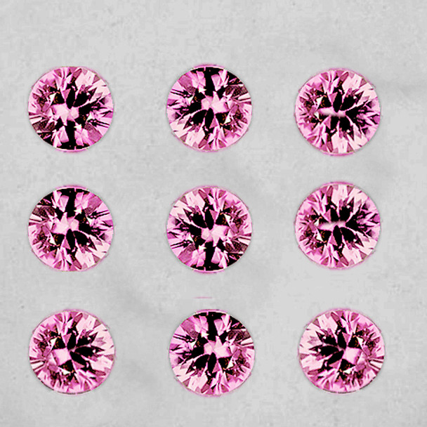 2.70 mm Round 9 pieces Machine Cut Natural Sakura Pink Mahenge Spinel [Flawless-VVS]-Rare