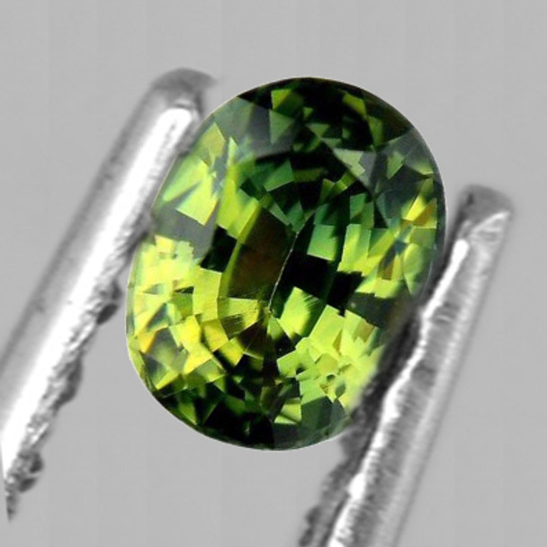5.5x4 mm Oval 0.52ct Brilliant Luster Natural Forest Green Sapphire [Flawless-VVS]