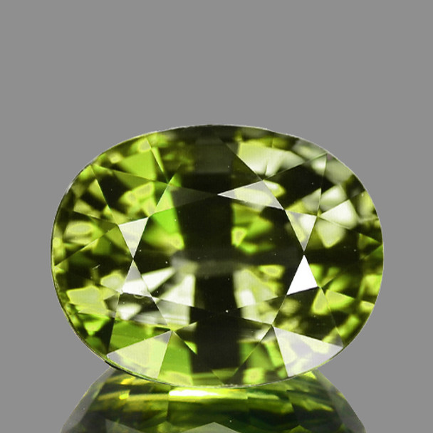 5.5x4 mm Oval 0.56ct Brilliant Luster Natural Forest Green Sapphire [Flawless-VVS]