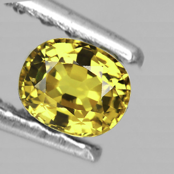 5.5x4.5 mm Oval 0.61ct AAA Luster Natural Madagascar Yellow Sapphire [Flawless-VVS]