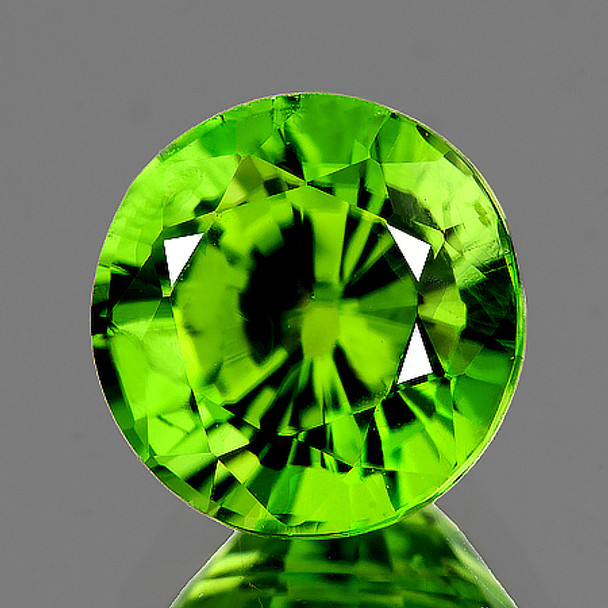 9.30 mm Round 3.56cts AAA Fire Natural Top Pakistan Green Peridot [Flawless-VVS]-AAA Grade