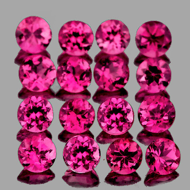 1.80 mm Round 40 pcs AAA Luster Natural Pink Rubellite Tourmaline [Flawless-VVS]