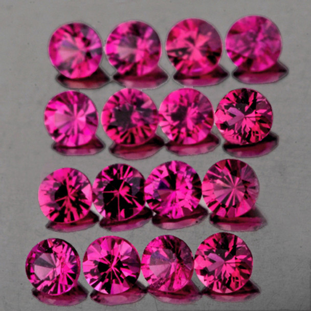 1.60 mm Round 50 pcs AAA Luster Natural Pink Rubellite Tourmaline [Flawless-VVS]