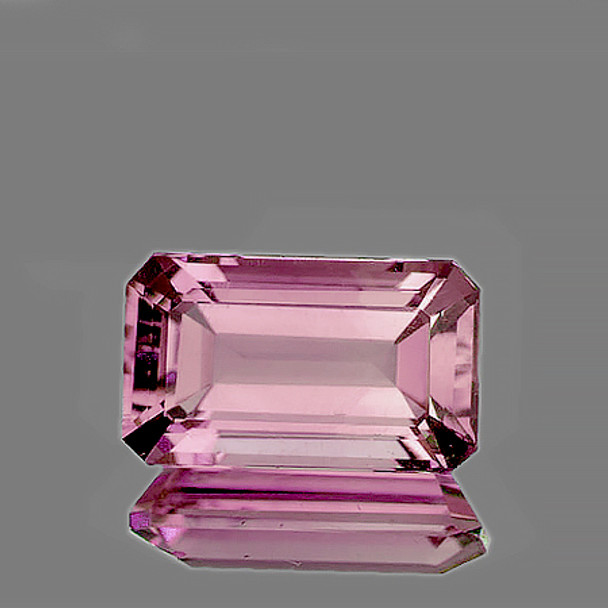 8x4 mm Octagon 0.86ct AAA Luster Natural Orange Pink Tourmaline [Flawless-VVS]