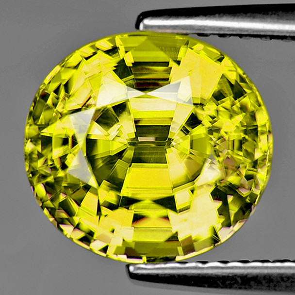 6.00 mm Semi-Round 1.25ct Superb Luster Natural Top Yellow Mali Garnet [Flawless-VVS]-Top Grade