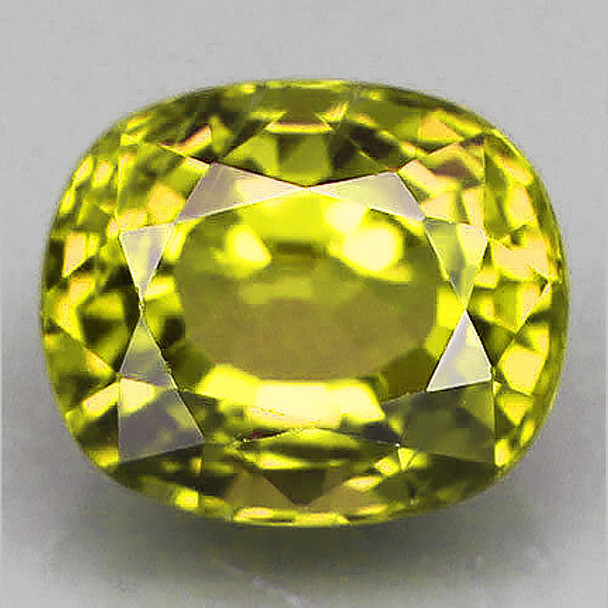 7x6.5 mm Cushion 1.48ct Superb Luster Natural Top Yellow Mali Garnet [Flawless-VVS]-Top Grade