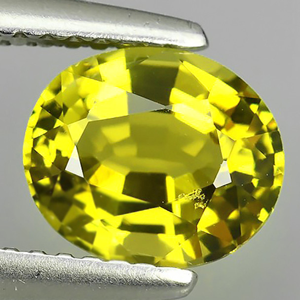 7x6 mm Oval 1.35ct Superb Luster Natural Top Yellow Mali Garnet [Flawless-VVS]-Top Grade