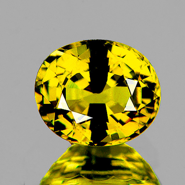 7x6 mm Oval 1.45ct Superb Luster Natural Intense Yellow Mali Garnet [Flawless-VVS]-Top Grade