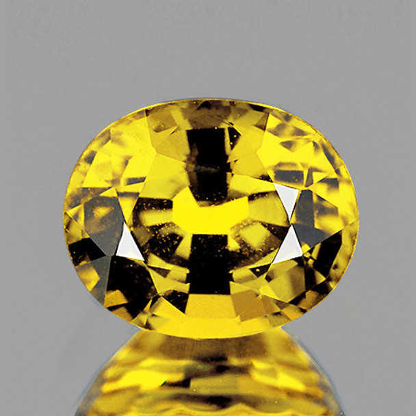 6.5x5.5 mm Oval 1.15ct Superb Luster Natural Intense Yellow Mali Garnet [Flawless-VVS]-Top Grade