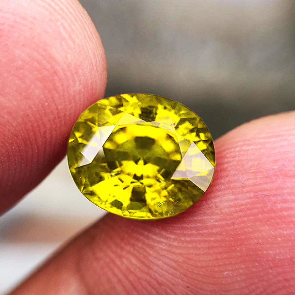 7x6 mm Oval 1.48ct Superb Luster Natural Top Yellow Mali Garnet [Flawless-VVS]-Top Grade