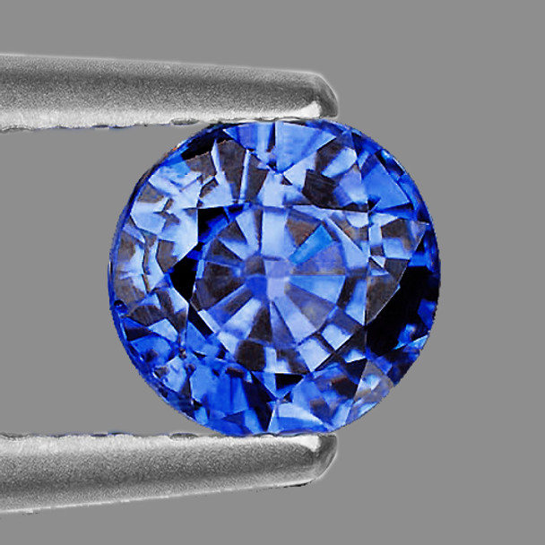 4.50 mm Round 0.42ct Brilliant Natural Ceylon Blue Sapphire [Flawless-VVS]