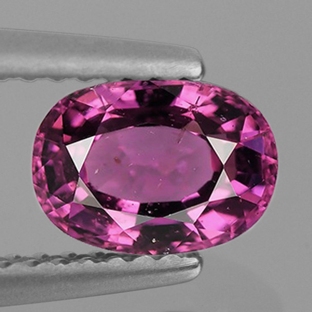 7x5 mm Oval 0.83ct AAA Luster Natural Intense Purple Pink Sapphire [Flawless-VVS]