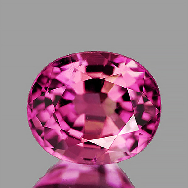 6x5 mm Oval 0.81ct AAA Top Luster Natural Intense Pink Sapphire [Flawless-VVS]
