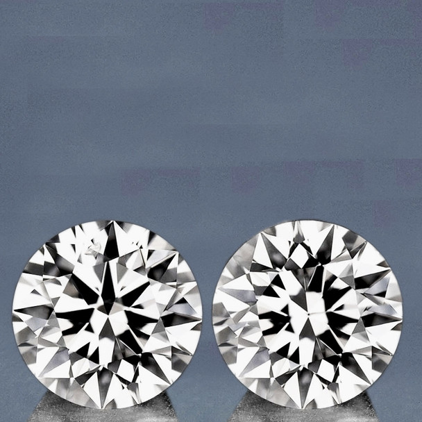 5.00 mm Round 2 pieces Superb Luster Natural White Sapphire [Flawless-VVS]-[AAA Grade]