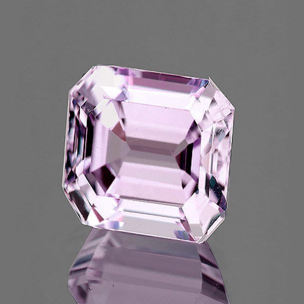 10.50 mm Octagon 7.52cts Sparkling Natural Soft Pink Kunzite [Flawless-VVS]