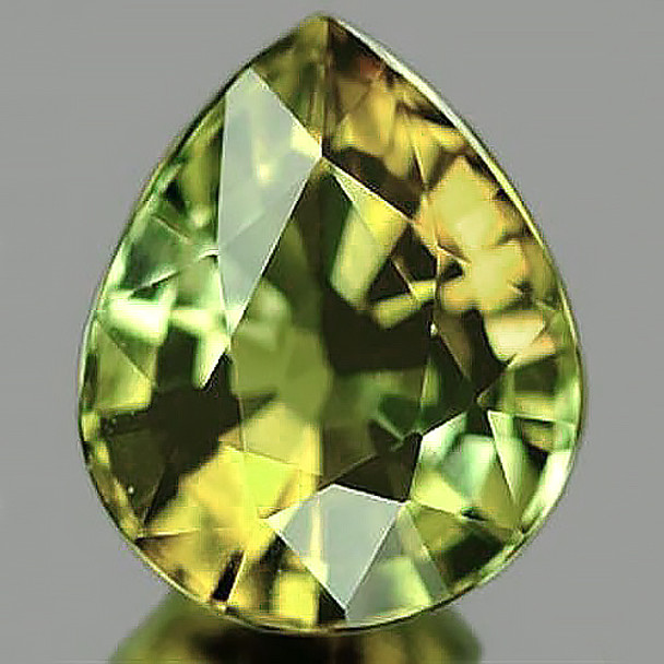 13.5x10mm Pear 5.28cts Top Quality Natural Color Change Diaspore [Flawless-VVS]-Free Certificate