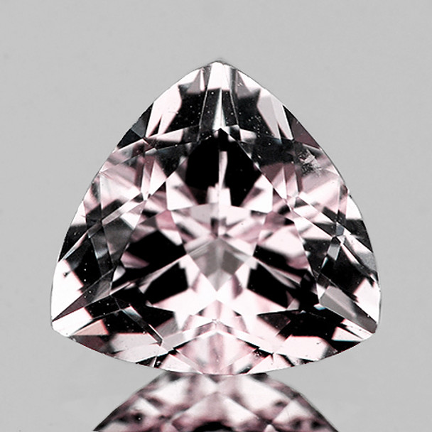 7.50 mm Trillion 1.17cts Fire Luster Natural Soft Pink Morganite [VVS]