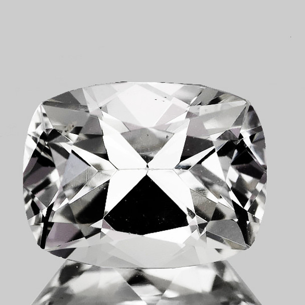 8x6 mm Cushion {1.72ct} Fire Luster Natural SriLanka Unheated White Sapphire [Flawless-VVS]
