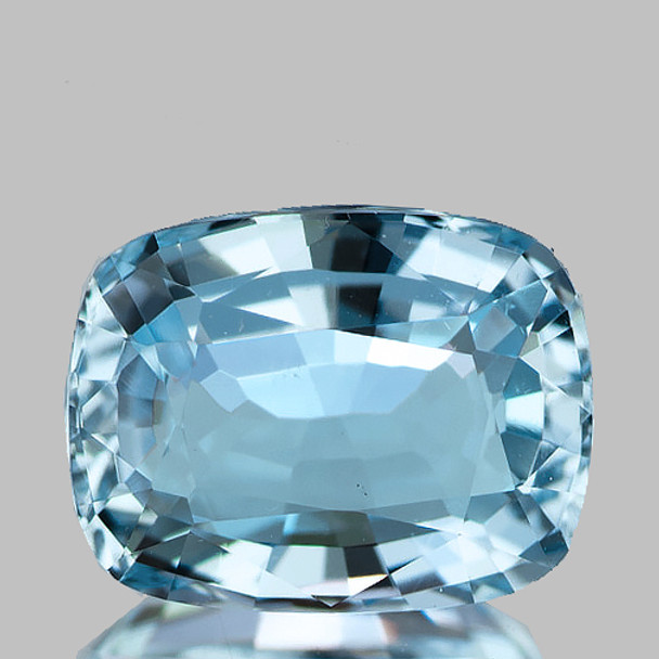 8x6 mm Cushion {1.45ct} AAA Luster Natural Santa Maria Blue Aquamarine [Flawless-VVS]