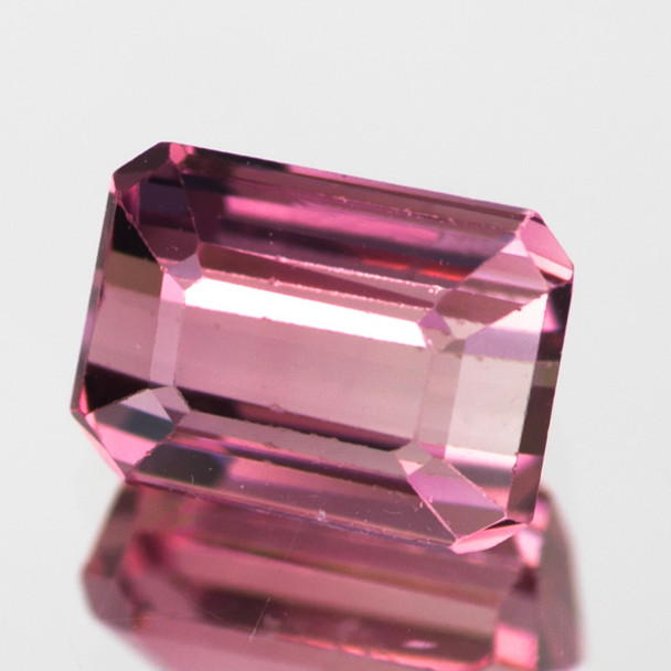 6.5x4.5 mm Octagon 1.05ct Sparkling Natural Intense Pink Tourmaline [Flawless-VVS]