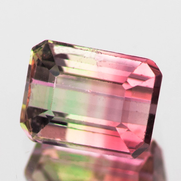 6x4.5 mm Octagon 0.90ct Sparkling Natural WaterMelon Pink Tourmaline [Flawless-VVS]