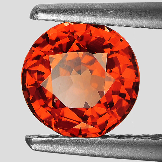 4.50 mm Round {0.45ct} Superb Brilliancy Natural Mandarin Intense