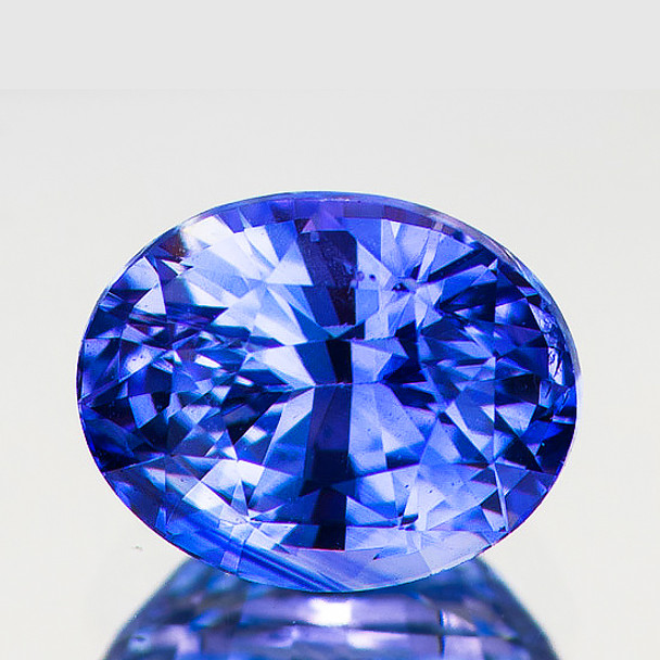 7.5x6 mm Oval {1.80ct} AAA Luster Natural SriLanka Intense Blue Sapphire [Flawless-VVS]-Free Certificate
