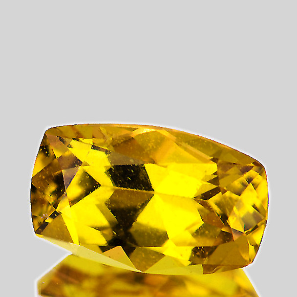8x5 mm Cushion {1.32ct} AAA Luster Natural SriLanka Unheated Intense Yellow Sapphire [VVS]