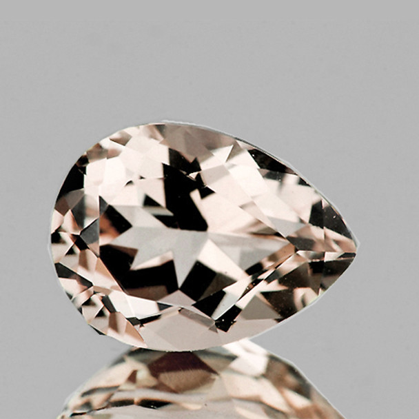 7x5 mm Pear 1 piece AAA Fire Natural Golden Morganite [Flawless-VVS]