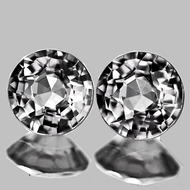 4.00 mm Round 2pcs Top Luster Natural Titanium Spinel [Flawless-VVS]