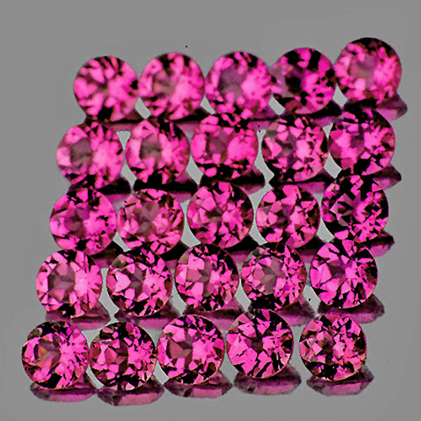 1.50 mm Round 60 pieces Fire Luster Natural Intense Pink Tourmaline [Flawless-VVS]