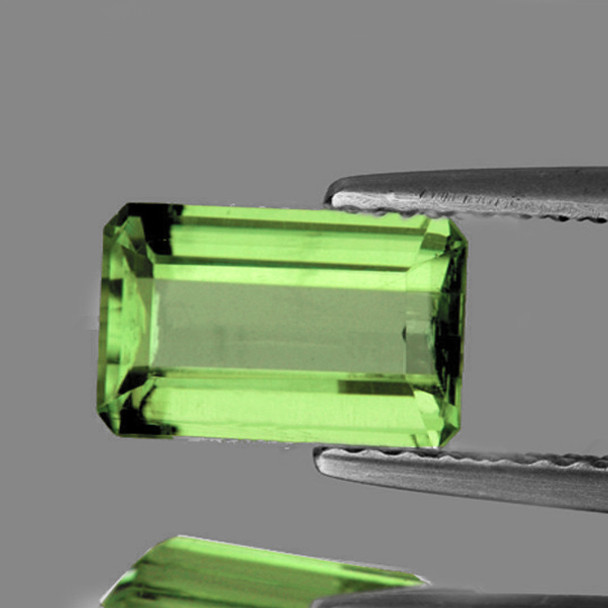 7x4 mm Octagon 0.71ct Sparkling Natural Green Tourmaline [Flawless-VVS]
