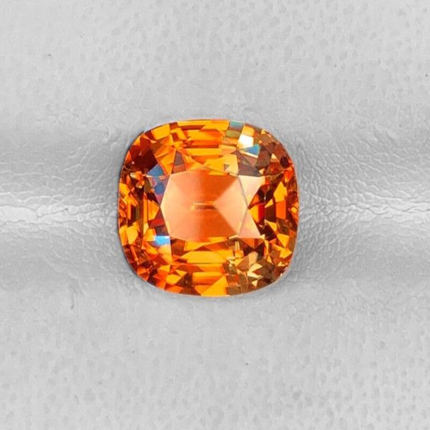 6.00 mm Cushion {1.17cts} Top Luster Natural Golden Yellow Sapphire [Flawless-VVS]