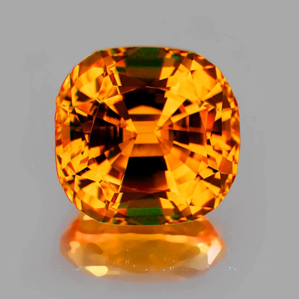 6.00 mm Cushion {1.17ct} Top Luster Natural Intense Yellow Sapphire [Flawless-VVS]