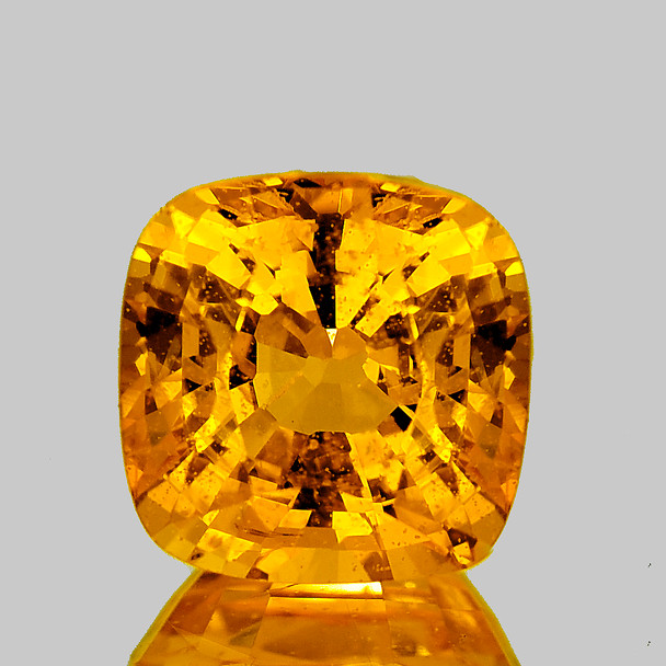 7.00 mm Cushion {2.20ct} Top Luster Natural Intense Yellow Sapphire [VVS]