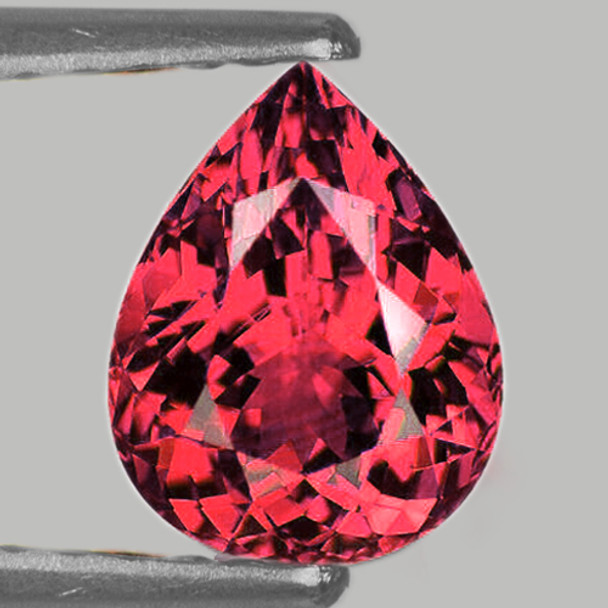 14x10 mm Pear {5.93ct} Brilliant Luster Natural Orangy Pink Tourmaline [Flawless-VVS]-Free Certificate