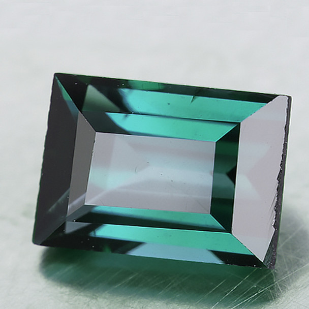 7x5 mm Baguette {1.32ct} Top Luster Natural Brilliant Green Blue Tourmaline [Flawless-VVS]