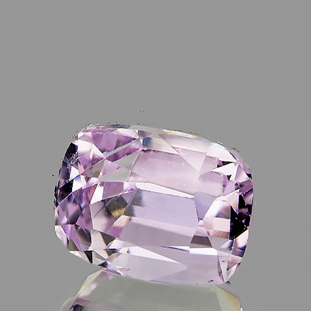 8.5x6.5 mm Cushion 3.12cts Sparkling Natural Soft Pink Kunzite [Flawless-VVS]