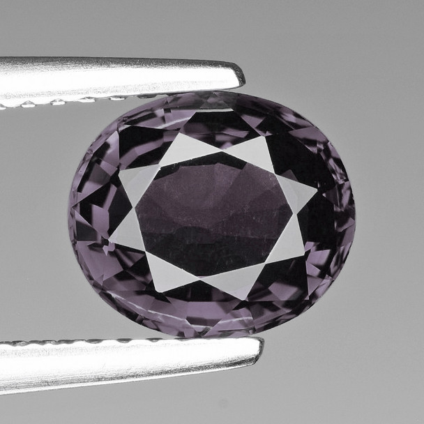 9x8 mm Oval 1.78cts AAA Luster Natural Brilliant Purplish Gray Tourmaline [Flawless-VVS]