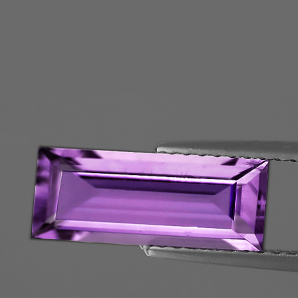 15.5x5 mm Baguette 2.18cts AAA Luster Natural Pinkish Purple Amethyst [Flawless-VVS]