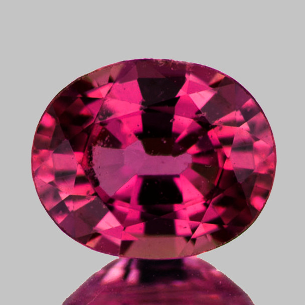 7.5x6 mm Oval {1.50ct} Sparkling Natural Intense Red Pink Tourmaline [Flawless-VVS]