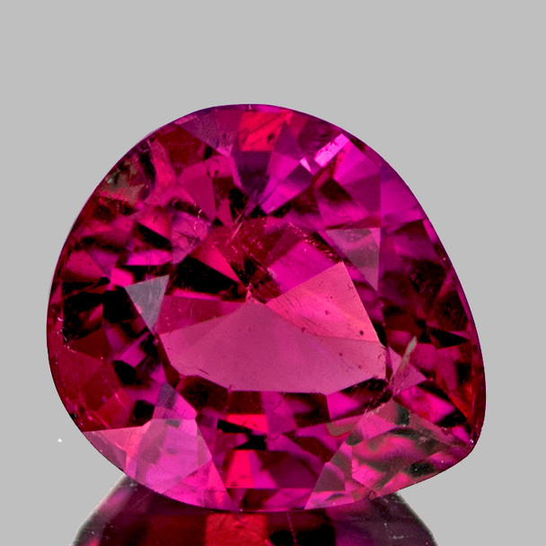 9x8 mm Pear {2.58ct} Sparkling Natural Rubellite Pink Tourmaline [VVS]